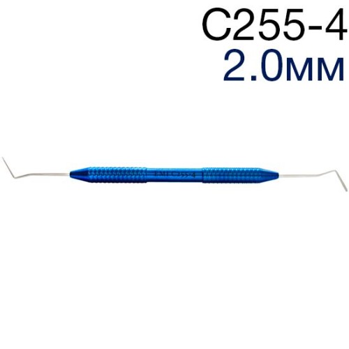 Гладилка С255-4 (шир.2,0мм) дистально-медиальная каплевидная с изгибом 60', ЭМИ